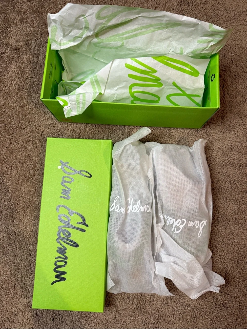 Sam Edelman Dean Clear Green Jelly Thong Flat Sandals Size 9 New